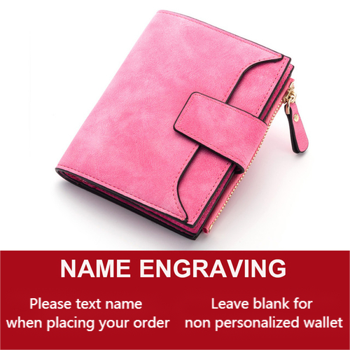 Personalized Engraving Leather Multi Layer Wallets