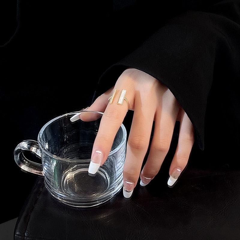 Mini Gem Open Adjustable Rings