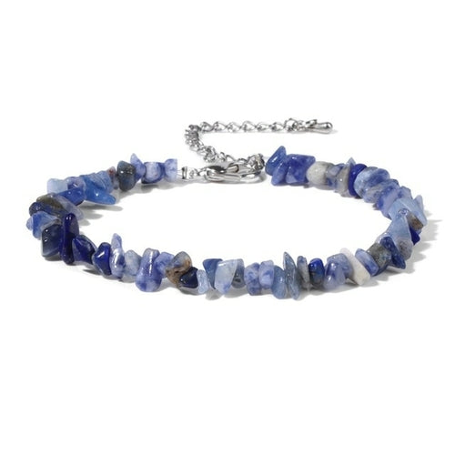 28 Gemstone and Semi Precious Stones Chip Bracelets