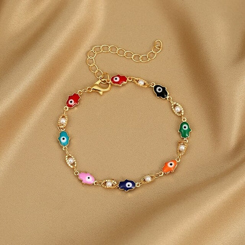 Gold and Silver Color Multi Shape Zircon Bracelets