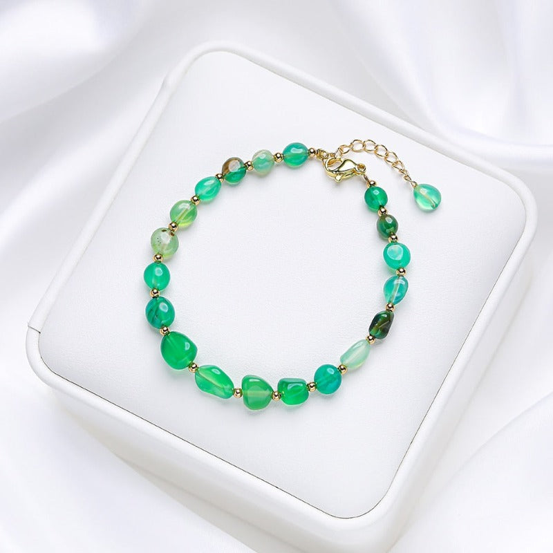 Attract wealth and good luck- Green Agate
