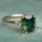 Fashion Square Imitation Emerald Ring For all Occasions