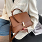 Front Flap Leather Crossbody Bag