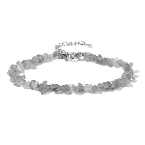 grey labradorite stone bracelet
