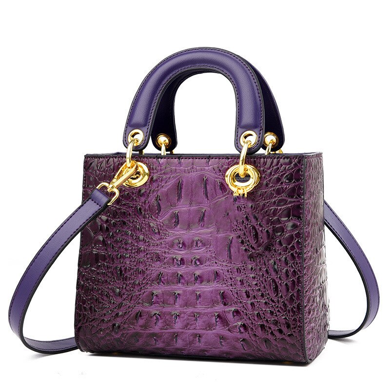 Purple crossbody handbag