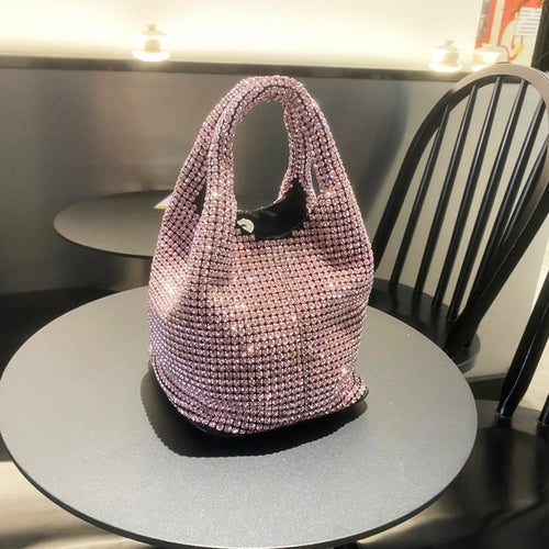 pink crystal crossbody bag