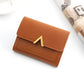 V shape Orange Wallet and Card Case