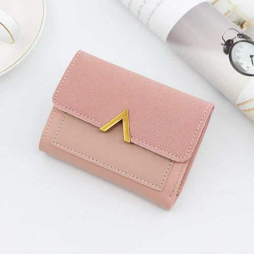 Designer Stylish Leather Trifold Wallet Compact Women Purse