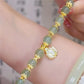 Oriental Jade Gemstones Bracelet with Multi Shape Pendant