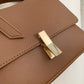 flap over purse leather bag