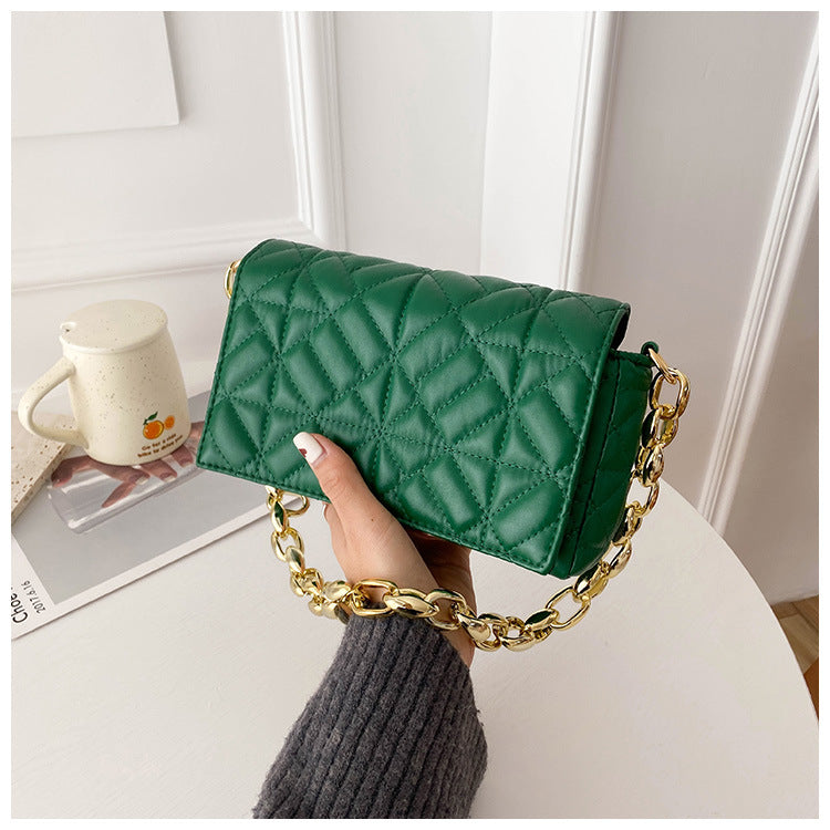 Green Clutch with Chain